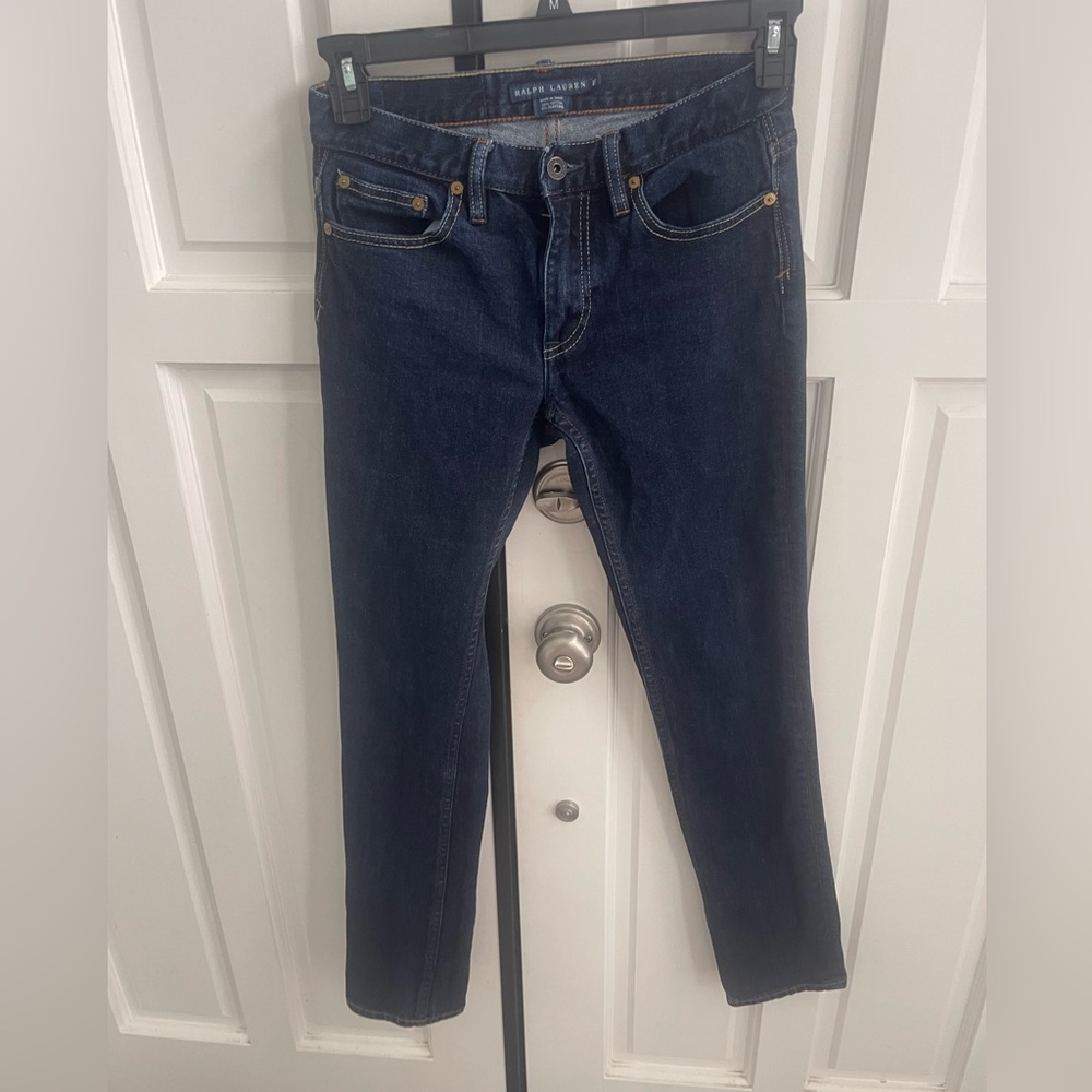 Ralph Lauren Blue Label Women's Straight Leg Jeans - Dark Indigo Blue